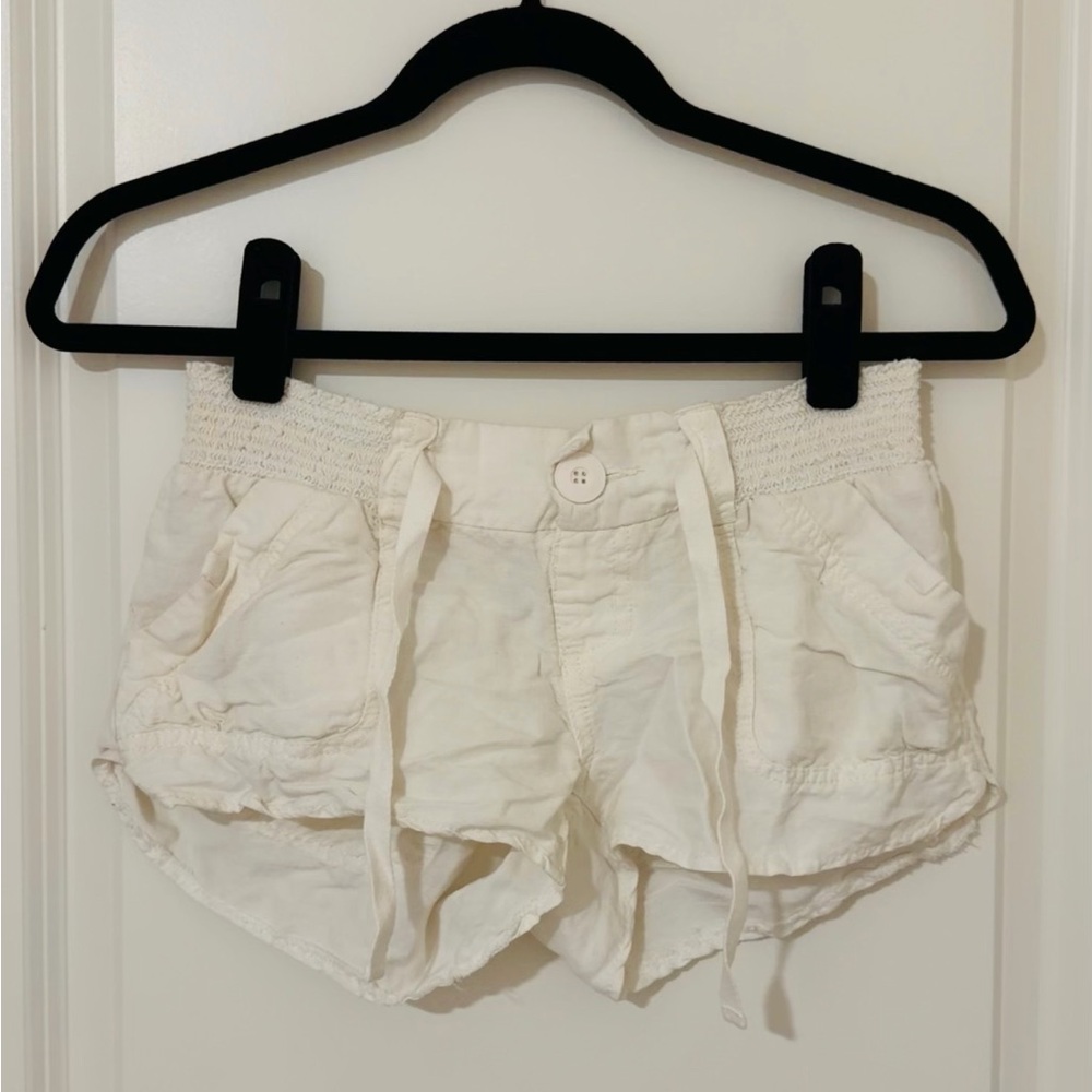 Women's White Casual Shorts